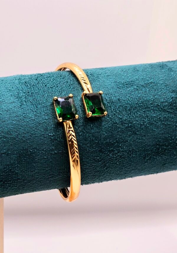 cuff bangle- greenstone