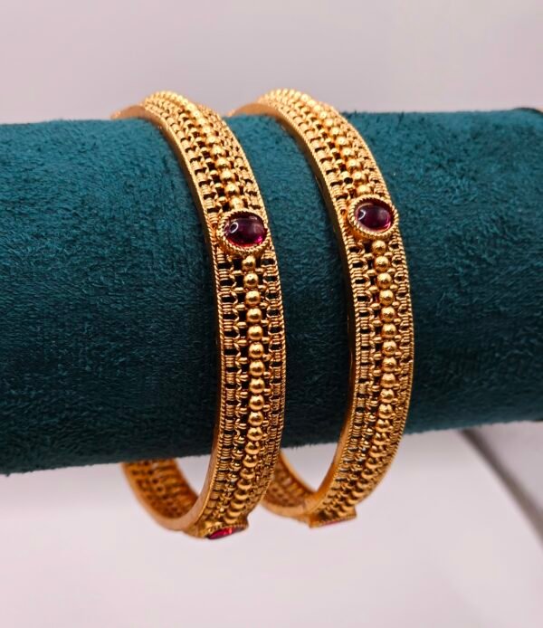 ruby stone- bangle