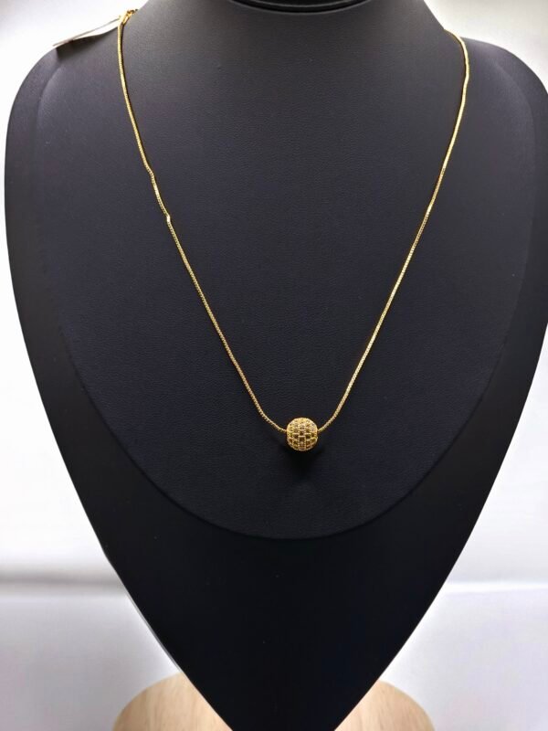 Gold plated AD Pendant Necklace